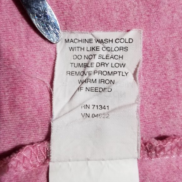 L.L. Bean Heather Pink Cotton Interlock Long Sleeve Turtleneck - Picture 6 of 8